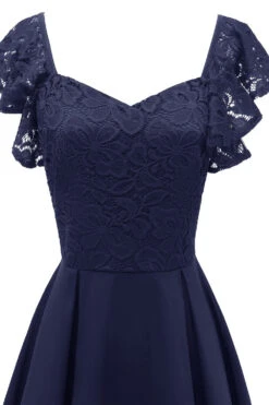 Sweetheart Burgundy Cocktail Party Dress 18 Sweetheart Burgundy Cocktail Party Dress -Zapaka Sales Store ZPKCGZL21150 Navy 2