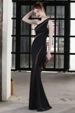 Black Mermaid Prom Dress With Beading 12 Black Mermaid Prom Dress With Beading -Zapaka Sales Store ZPKCGZL21289 Black 4