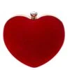 Red Velvet Heart Handbag