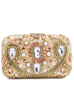 Party Embroidered Clutch With Beading