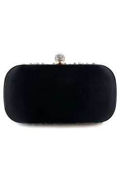 Banquet Evening Party Clutch -Zapaka Sales Store ZPKCGZL21647 Black 2