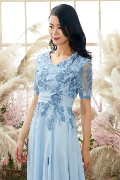 V Neck Blue Mother Of Bride Dress With Appliques 11 V Neck Blue Mother Of Bride Dress With Appliques -Zapaka Sales Store ZPKYYLH 127 5 97c7fbf8 da98 4efa b7cf 68348f310aa9