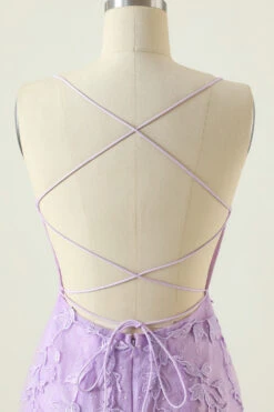 Purple Backless Bodycon Homecoming Dress With Appliques -Zapaka Sales Store ZS2103002 Purple 6