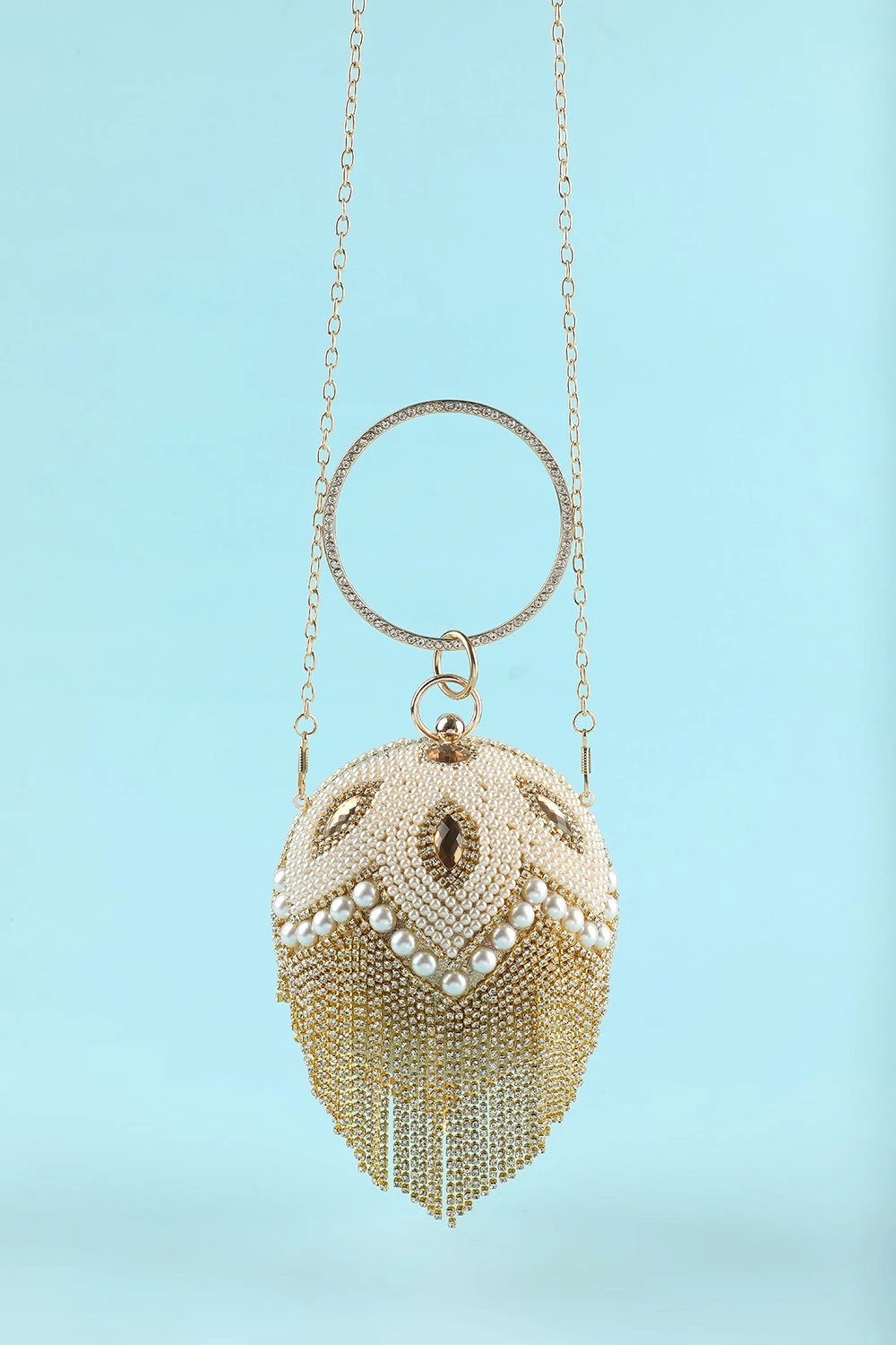 Champagne Handbag For Party 3 Champagne Handbag For Party - Image 3