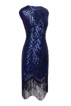 Navy Sequin 1920s Fringe Flapper Dress -Zapaka Sales Store b78aa8ba d796 40d2 8cb8 16f46cc45fac