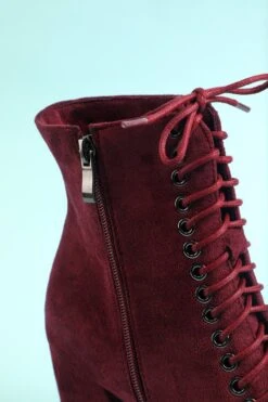 Women's Burgundy Martin Boots -Zapaka Sales Store d8940baec61a1034e9c9fd35be1c82a4