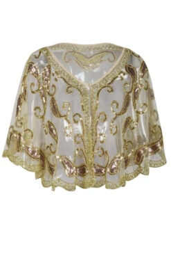 1920s Ivory Glitter Sequins Cape -Zapaka Sales Store daf363da ea52 47ec 8639 ba8d693254cf