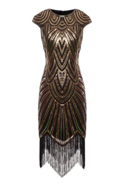 Gatsby Glitter Fringe 1920s Dress