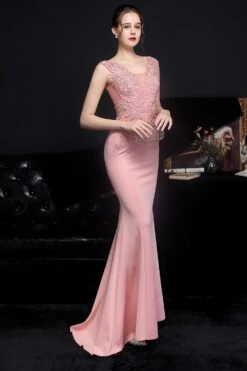 Blush Mermaid Prom Dress -Zapaka Sales Store e70ff3b0f9d0a2f64f43df0102d179e5