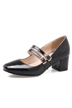 Red Straps Retro Heels 18 Red Straps Retro Heels -Zapaka Sales Store shoes004 Black 2