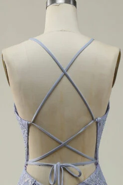 Halter Mermaid Purple Lace Long Prom Dress -Zapaka Sales Store zqgrs003 20Purple 6